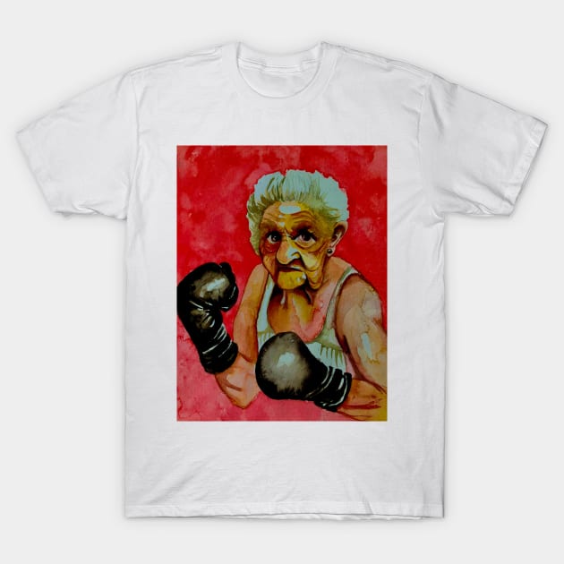 The lady boxer T-Shirt by The artist of light in the darkness 